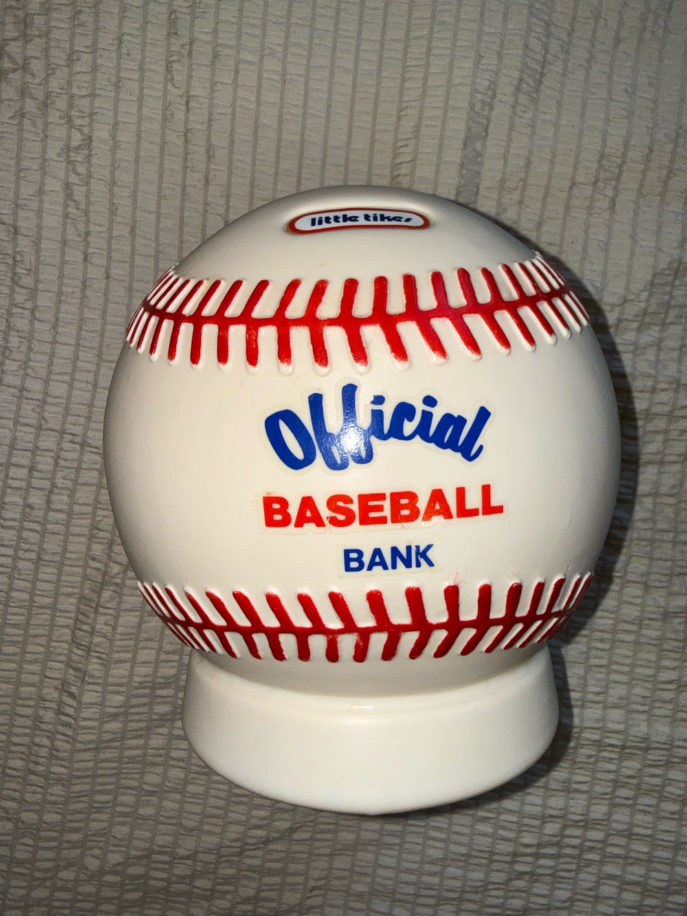 Vintage 90s Little Tikes Plastic Official Baseball Bank